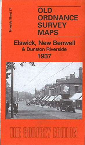 Old Ordnance Survey Detailed Maps Elswick Tyneside 1913 Sheet 17 Godfrey Edition 