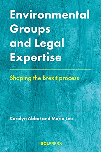 Stock image for Environmental Groups and Legal Expertise for sale by Blackwell's