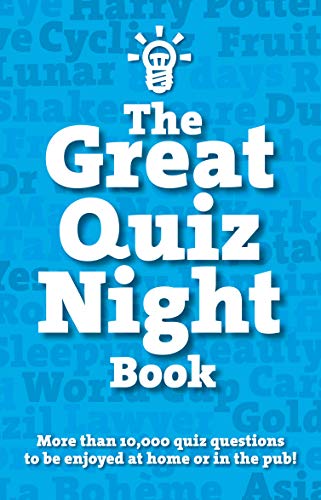 Beispielbild fr The Great Quiz Night Book: 10,000 quiz questions to be enjoyed at home or in the pub zum Verkauf von WorldofBooks