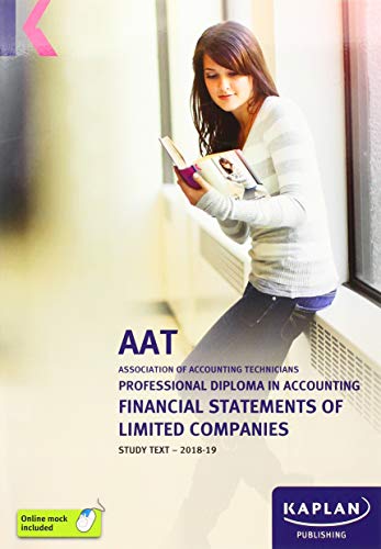 Beispielbild fr FINANCIAL STATEMENTS OF LIMITED COMPANIES - STUDY TEXT (Aat Study Texts) zum Verkauf von AwesomeBooks