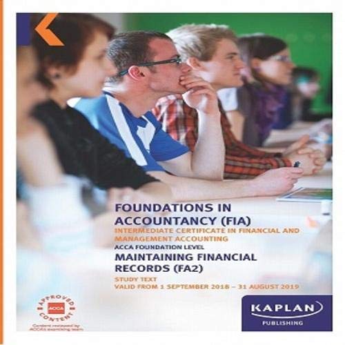 Beispielbild fr FA2 - MAINTAINING FINANCIAL RECORDS - STUDY TEXT zum Verkauf von AHA-BUCH GmbH