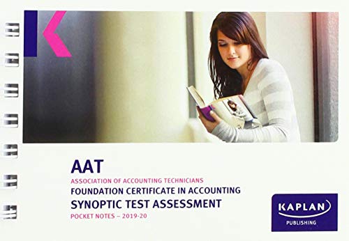 Beispielbild fr AAT Foundation Certificate in Accounting, Foundation Diploma in Accounting. Synoptic Assessment zum Verkauf von Blackwell's
