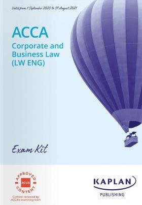 Imagen de archivo de CORPORATE BUSINESS LAW (LW - ENG) - EXAM KIT (202021) a la venta por AwesomeBooks