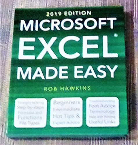 Stock image for 2019 EDITION MICROSOFT EXCEL MADE EASY for sale by Better World Books