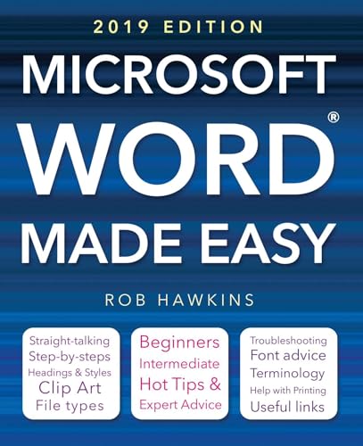 Beispielbild fr Microsoft Word Made Easy (2019 edition) zum Verkauf von Better World Books