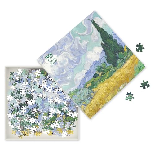 Imagen de archivo de Adult Jigsaw Puzzle Vincent van Gogh: Wheatfield with Cypress: 1000-Piece Jigsaw Puzzles a la venta por HPB-Ruby