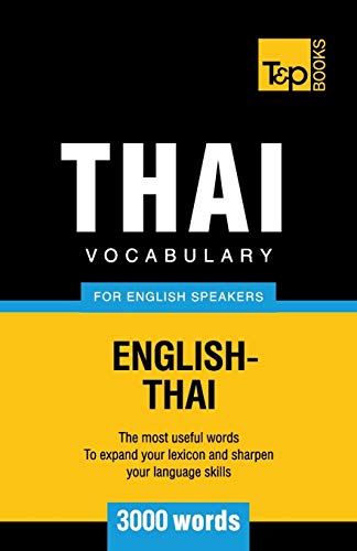 Beispielbild fr Thai vocabulary for English speakers - 3000 words (American English Collection) zum Verkauf von Book Deals