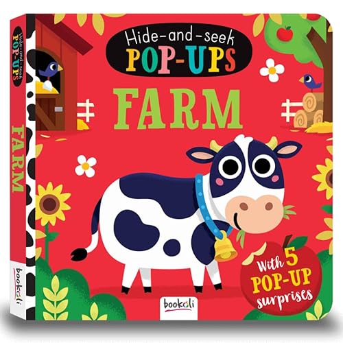 Stock image for Farm Hide-and-Seek Pop-Ups Book | Board Book for Toddlers | Farm Animal Book for Kids | Interactive Books for 3 Year Olds | Story Book for Bedtime for sale by WorldofBooks