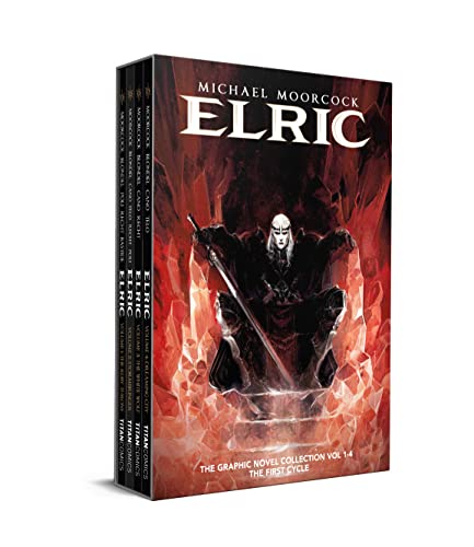 Beispielbild fr Michael Moorcock's Elric 1-4 Boxed Set (Graphic Novel) zum Verkauf von Bellwetherbooks