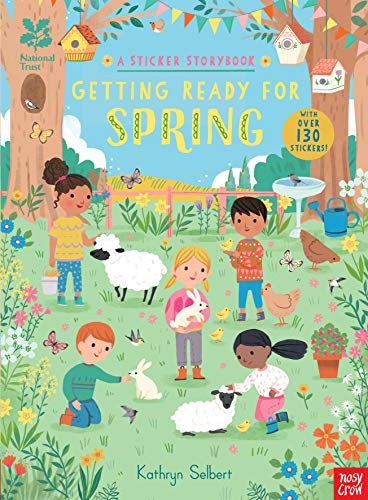 9781788004107: National Trust: Getting Ready for Spring, A Sticker Storybook (National Trust Sticker Storybooks)