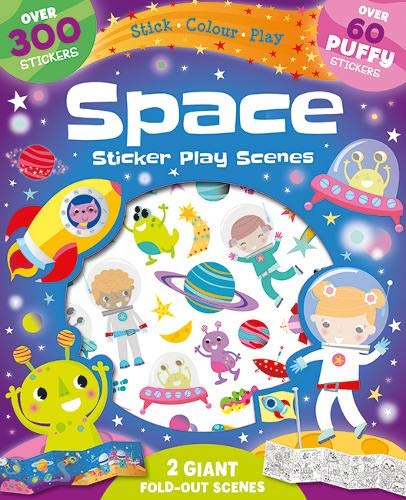 Imagen de archivo de Space Sticker Play Scenes Fold Out Foam Stickers a la venta por PBShop.store US