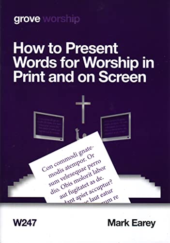 Imagen de archivo de How To Present Words for Worship in Print and on Screen a la venta por Reuseabook