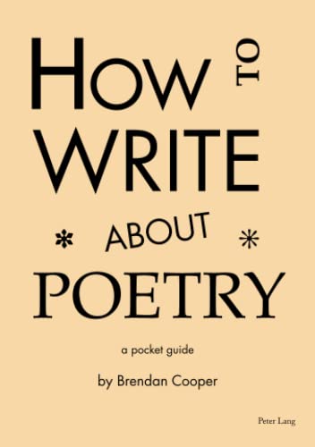 9781788747288: How to Write About Poetry: A Pocket Guide
