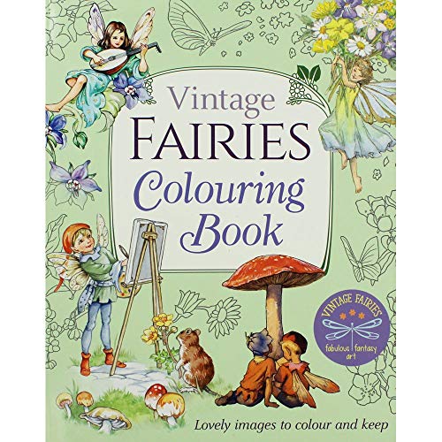 9781788887755: Vintage Fairies Colouring Book
