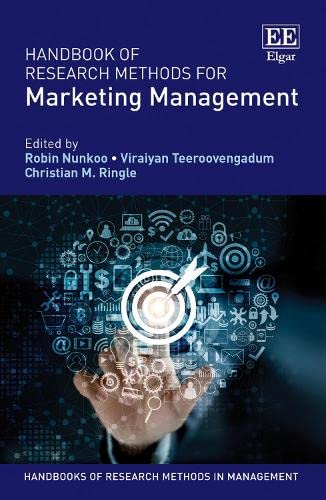 Beispielbild fr Handbook of Research Methods for Marketing Management (Handbooks of Research Methods in Management series) zum Verkauf von Books From California