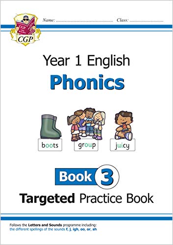 Stock image for KS1 English Year 1 Phonics Targeted Practice Book - Book 3 (CGP Year 1 Phonics) for sale by WorldofBooks