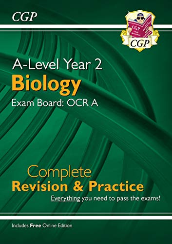 Beispielbild fr A-Level Biology: OCR A Year 2 Complete Revision & Practice with Online Edition (CGP OCR A A-Level Biology) zum Verkauf von WorldofBooks