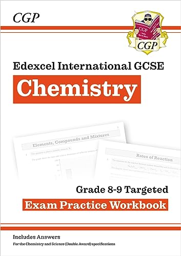 Stock image for New Edexcel International GCSE Chemistry: Grade 8-9 Targeted Exam Practice Workbook (with answers) (CGP IGCSE 9-1 Revision) for sale by Reuseabook