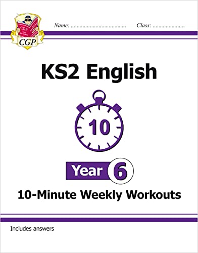 Stock image for KS2 Year 6 English 10-Minute Weekly Workouts (CGP Year 6 English) for sale by WorldofBooks