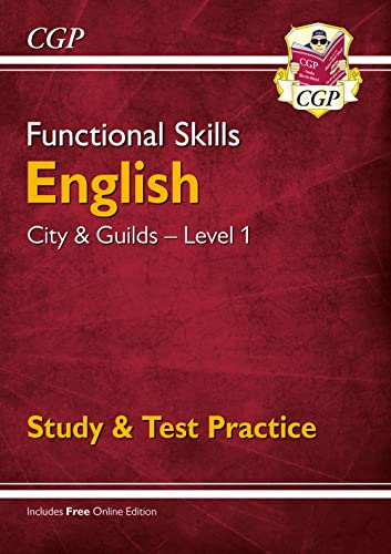 9781789083989: Functional Skills English: City & Guilds Level 1 - Study & Test Practice (CGP Functional Skills)