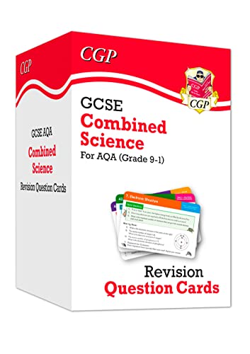 Stock image for New 9-1 GCSE Combined Science AQA Revision Question Cards: All-in-one Biology, Chemistry & Physics: perfect for catch-up and the 2022 and 2023 exams (CGP GCSE Combined Science 9-1 Revision) for sale by MusicMagpie