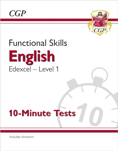 Beispielbild fr Functional Skills English: Edexcel Level 1 - 10-Minute Tests (CGP Functional Skills) zum Verkauf von Revaluation Books