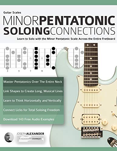 Beispielbild fr Guitar Scales Minor Pentatonic Soloing Connections Learn to Solo with the Minor Pentatonic Scale Across the Entire Fretboard 1 Minor Pentatonic Scales for Guitar zum Verkauf von PBShop.store US