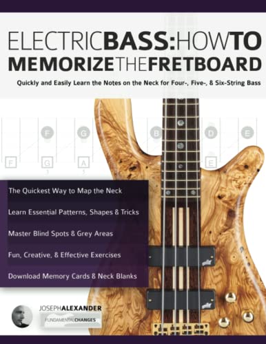 Beispielbild fr Electric Bass: How To Memorize The Fretboard: Quickly and Easily Learn the Notes on the Neck for Four-, Five-, & Six-String Bass (Learn how to play bass) zum Verkauf von Books Unplugged