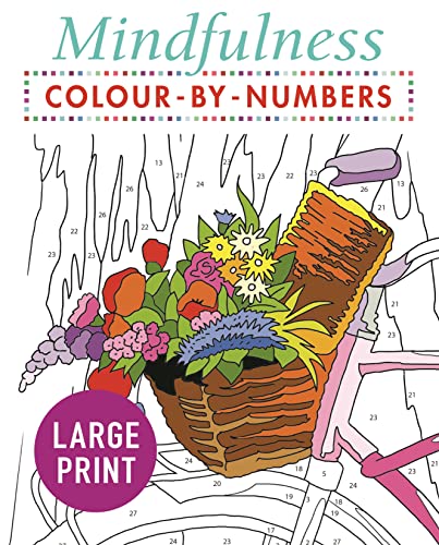 9781789500486: Mindfulness Colour-by-Numbers Large Print (Arcturus Large Print Colour by Numbers Collection)