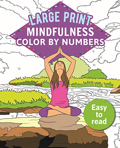 Imagen de archivo de Mindfulness Color-By-Numbers Large Print a la venta por ThriftBooks-Atlanta