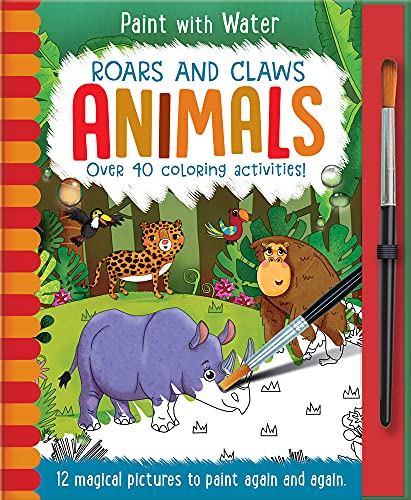 9781789581454: Roars and Claws - Animals (Paint With Water)