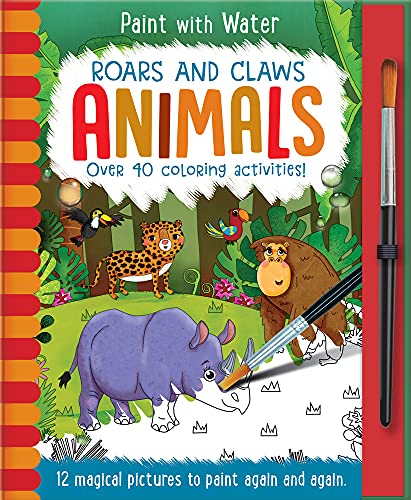 9781789581454: Roars and Claws - Animals (Paint with Water)