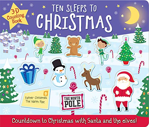 Imagen de archivo de Ten Sleeps to Christmas (3D Counting Books) a la venta por AwesomeBooks