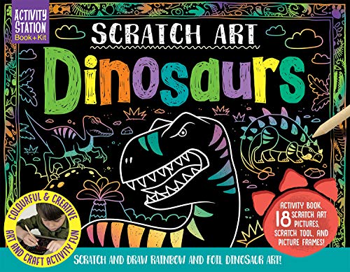 Stock image for Scratch Art Dinosaurs (Activity Station Gift Boxes) for sale by GF Books, Inc.