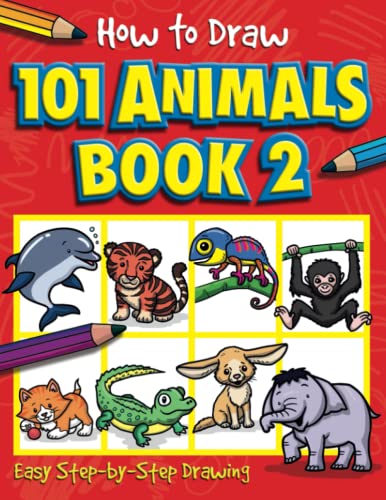 9781789588132: How to Draw 101 Animals Book 2