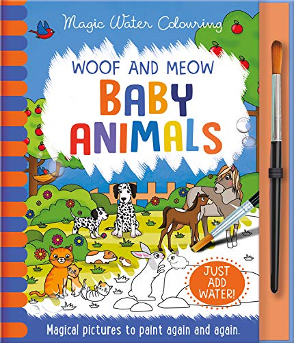 Stock image for Woof and Meow - Baby Animals (Magic Water Colouring) for sale by HPB-Red