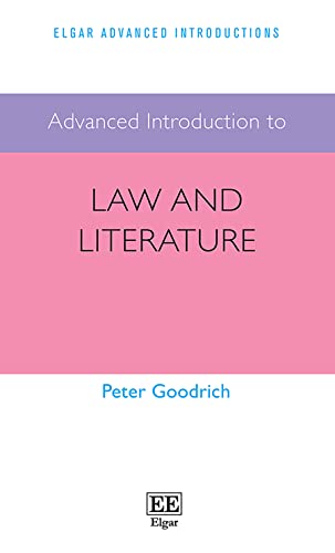 Beispielbild fr Advanced Introduction to Law and Literature zum Verkauf von Blackwell's