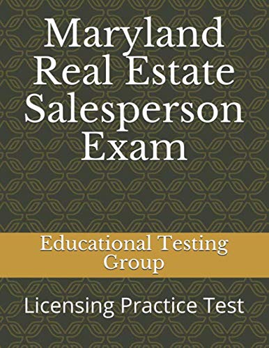 9781790304592: Maryland Real Estate Salesperson Exam: Licensing Practice Test