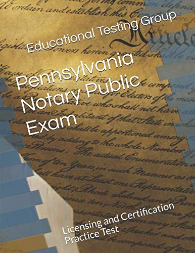 Stock image for Pennsylvania Notary Public Exam: Licensing and Certification Practice Test for sale by Ergodebooks