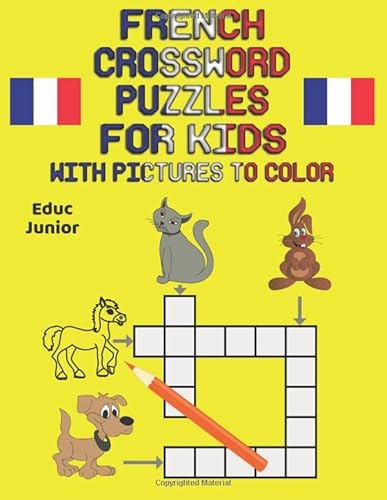 Beispielbild fr French crossword puzzles for kids with pictures to color zum Verkauf von AwesomeBooks