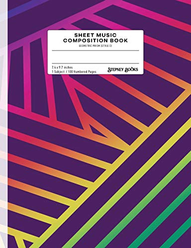 Beispielbild fr Sheet Music Composition Book: Geometric Prism (Style C), Numbered Pages (Geometric Prism-C) zum Verkauf von Lucky's Textbooks