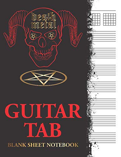 Beispielbild fr Death Metal: Guitar Tab Blank Sheet Notebook: Blank Tablature Music Notation Sheets Workbook zum Verkauf von Revaluation Books