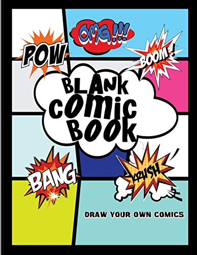 Beispielbild fr Blank Comic Book Draw Your Own Comics: 8.5'x11" 110 pages , Variety of templates , Bubble Speech zum Verkauf von Revaluation Books