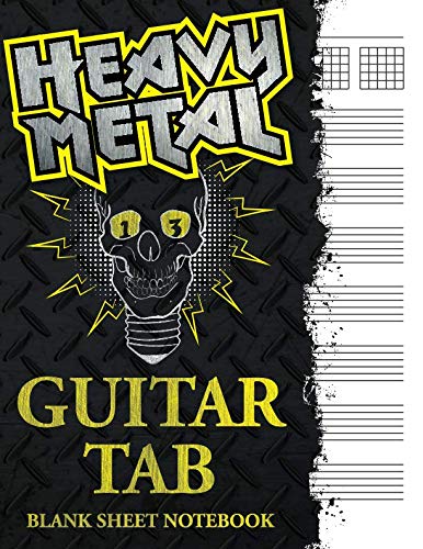 Beispielbild fr Heavy Metal: Guitar Tab Blank Sheet Notebook: Blank Tablature Music Notation Sheets Workbook zum Verkauf von Revaluation Books