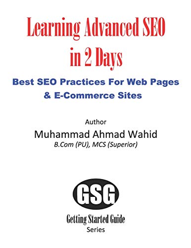Stock image for Learning Advanced SEO in 2 Days: Best SEO Practices for Websites & E-Commerce Sites (GSG) for sale by Lucky's Textbooks