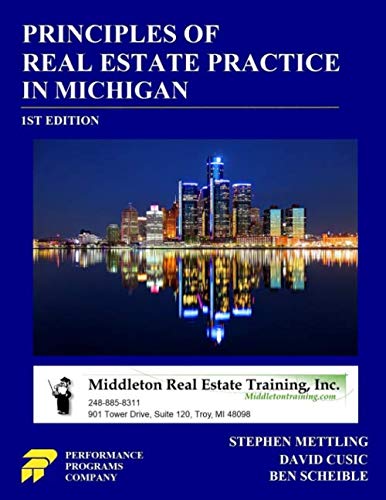 Stock image for Principles of Real Estate Practice in Michigan - Middleton Real Estate Training Edition for sale by SecondSale