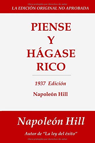 9781792115585: Piense y Hgase Rico: 1937 Edicin (Spanish Edition)