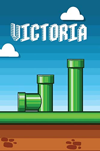 Stock image for Victoria: Vintage Video Game Personalized Name Notebook Journal Diary Sketchbook With 120 Lined Pages 6"x9" [Soft Cover ] for sale by booksXpress