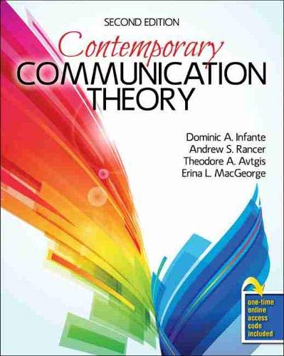 Imagen de archivo de Contemporary Communication Theory a la venta por BooksRun