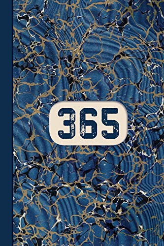 Imagen de archivo de Monogram 365 Day Journal Marble Notebook (Blue Ginger Edition): Blank Lined Notebook Diary for One Year Projects: Page A Day, for Any Year End, with Custom Fill-In Dates, Tracker, & Title Plate a la venta por Revaluation Books